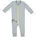 Papallou Baby Boy Zebra Print Jumpsuits, 100% Cotton