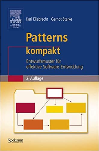 Patterns Kompakt Entwurfsmuster Fur Effektive Software Entwicklung It Kompakt German Edition Eilebrecht Karl Starke Gernot 9783827415912 Amazon Com Books
