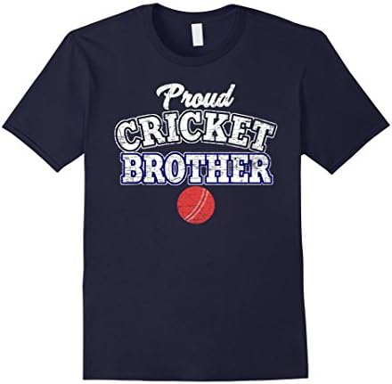 Men's Cricket Brother Shirt: Funny Adult Or Toddler Sibling Gift Medium Navy