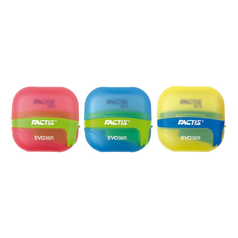 EVO36R FACTIS® Display Box 16 Erasers with Sharpener