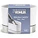 KOHLER KOHG9 6378-0 Kitchen Dish Brush Holder, Sink Caddy, Silicone and Stainless Steel, White