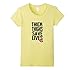 Women's Thick Thighs Save Lives Lipstick Gym Lifting Squat Shirt Large Lemon
