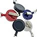Specialist ID 15 Pack - Premium Retractable ID Badge Reels with Alligator clip - Solid Color Blanks with Nylon Key Pull String for Nurse, DIY Crafts (Assorted Colors)