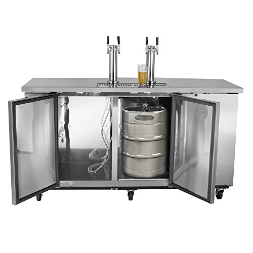 image for Maxx Cold MXBD72-2S Commercial Stainless Steel NSF Bar Direct Draw Keg