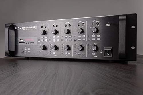 Pure Resonance Audio RZMA120BT 4 Zone 120W Commercial Rack Mount Mixer Amplifier with 4 x 120 Watts 4 Ohm, 70V/100V and Bluetooth - Thumbnail 2
