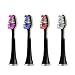 Electric Rechargeable Toothbrush-iBrush Elite SonicWave with UV Sanitizer (Black) 3 Extra Brush Replacements Included