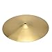 Kuyal Cymbals 18-inch,0.8mm Ride Cymbal,Copper Alloy Ride Cymbal for Drum Set -Golden