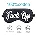Funny Sleep Mask, Soft & Comfortable Eye Mask with Adjustable Head Strap Light Blocking Eye Cover for Kids Women Men - FuckOff