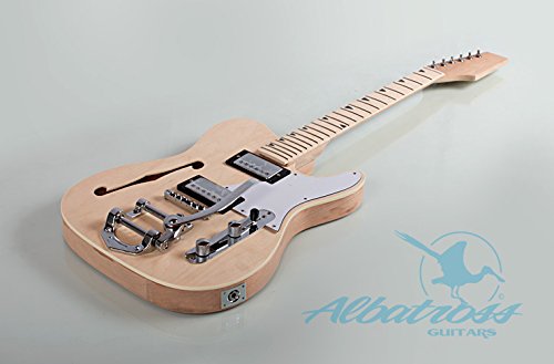 Albatross Guitars GK007M Semi Hollow Body Electric Guitar with Maple Fretboard