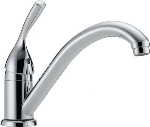 Delta Faucet Classic Singlehandle Kitchen Sink Faucet Chrome 101Dst