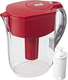 Brita Grand Pitcher with 1 Filter, Large 10 Cup, Red