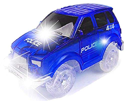 image for Toys4All [4 Pack] Light Up Replacement Track Race Cars Toy/Tracks Trai