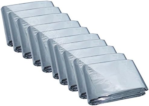 4 Pack Emergency Solar Blanket Survival Safety Insulating Mylar Thermal Heat