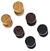 3 Pairs Wood Wooden Vintage Round Circle Fake Cheater Plugs Tunnel Mens Womens Stainless Steel Stud Earrings (12mm)