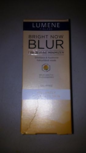 LUMENE BRIGHT NOW BLUR LINE &amp; PORE MINIMIZER INSTANTLY FLAWLESS SKIN OIL FREE.