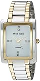 Anne Klein Women's AK/2789MPTT Swarovski Crystal Accented Two-Tone Bracelet Watch