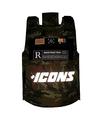 HUDSON Outerwear Men's Icon Reflective Fashion Vest with Adjustable Velcro Straps and Patches, Camo - Thumbnail 2