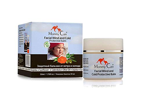 Mommy Care Organic Baby Face Wind and Cold Protective Balm. Protective and Soothing Baby Facial Cream to hydrate and moisturize newborns sensitive skin. Protect against dry skin caused by the weather.