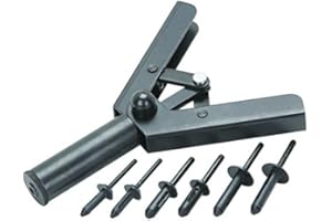 J&R QUALITY TOOLS 41 PC Assorted Plastic Riveter Rivet Gun Quick Set Hand Tool W/ 40 Poly Rivets