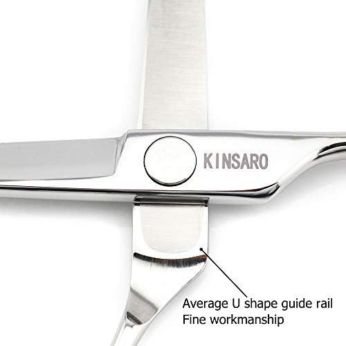Barber Scissors Professional Hair Scissors Hair Shears Haircut Scissors 6 Inch Japan 440c Shears Convex Blade Kinsaro - Thumbnail 3