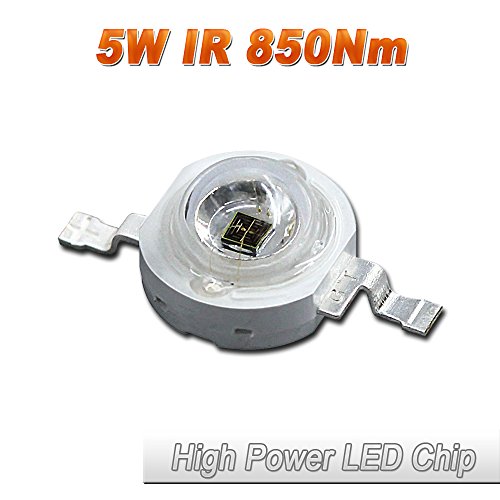 10 Pcs Hontiey High Power LED Chip 3W Infrared IR Light 850Nm Bulbs 3 watt Beads DIY Spotlights Floodlight COB Integration Lamp SMD Stage lights
