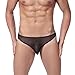 Iooho Men's Sexy Underwear Soft Sheer Transparent Boxer Briefs