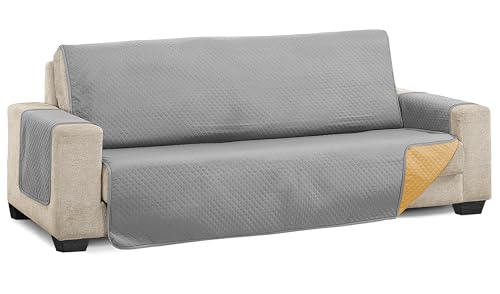 Martina Home Diamond Padded 2 Seater Sofa Cover XL - Mustard/Pearl