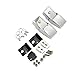 Routen Stainless Steel Hood Latches Hood Lock Catch Latches Kit for Jeep Wrangler JK 2007-2017 (Silver)