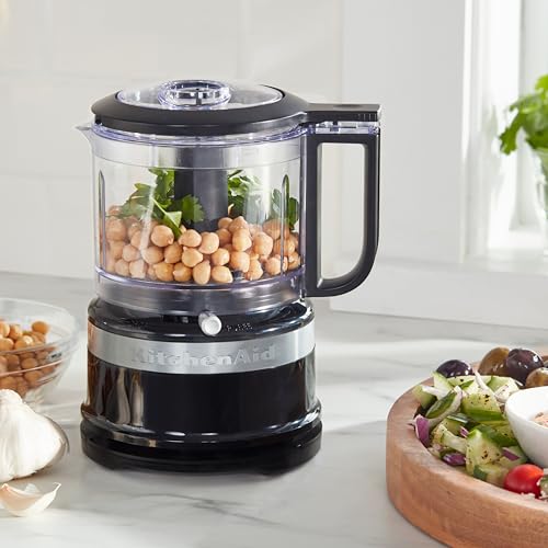 Mini Procesador de Alimentos 830ML, Picadora Eléctrica Compacta 2 Velocidades y Pulso, Ligera y Fácil de Limpiar, Onyx Black