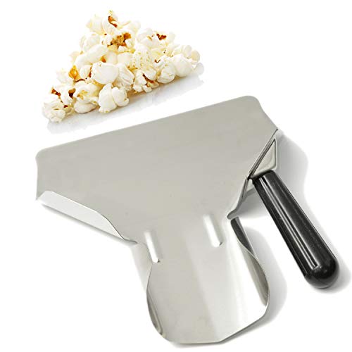 MGGi Stainless Steel French Fry Bagger Scoop Chip Popcorn Bagger Ice Candy Snacks Desserts Scooper, Right Handle
