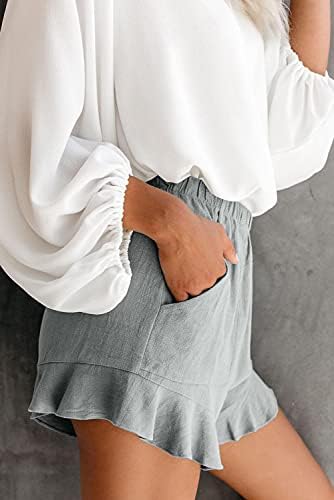 CNFUFEN Womens Comfy Shorts Summer Drawstring Pocketed Casual Wide Leg Short 2 CNFUFEN Womens Comfy Shorts Summer Drawstring Pocketed Casual Wide Leg Short