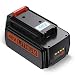 Upgraded Powerextra 3000mah 40 Volt MAX Replacement Battery Compatible with Black&Decker LBX2040 LBX36 LBXR36 LBXR2036 40V Lithium Ion Battery