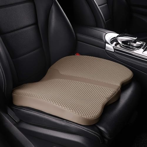 LARROUS Car Seat Cushion Comfort Memory Foam Seat Cushion for