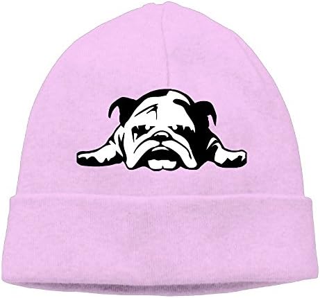SADCPO Tired Puppy Unisex Cool Beanie Watch Cap Fashion Ski Cap Warm Slouchy Beanie Pink