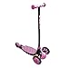 Yvolution Glider Deluxe Adjustable 3-Wheeled Scooter Youth Age 3 to 8, Pink