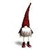 ITOMTE Handmade Swedish Tomte, Santa - Standing Figurines Plush Gnome with Spring - Home Christmas Ornaments Gifts Christmas Decoration Table Decor - Red