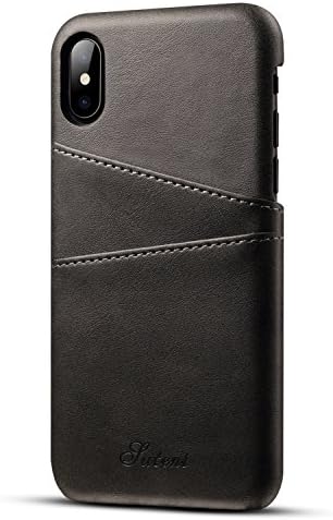 Wallet Phone Case Flip Protective Card Holder Cover Kickstand Folio Cover for iphoneX case black