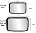 Baby Mirror for Car - Safety with Secure Headrest Double-Strap, Rear Facing Car Seat Mirror - Large, Clear & Convex Back View Mirror - Adjustable & Shatterproof Infant Car Mirror by Diamond Driven