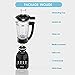 AICOOK Smoothie Blender, Heavy Duty Glass Jar Blender for Fruit, Vegetable and Ice Crush, 48 Oz Large Capacity with 6 Adjustable Function Juice Blender, 700W Powerful Commercial Blender, Black