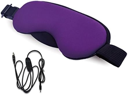 YHSUN Temperature Control Heat Steam Cotton Eye Mask Dry Tired Compress USB Hot Pads (Purple)