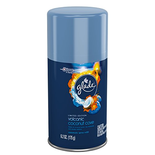 Glade Automatic Spray Air Freshener Refill, Volcanic Coconut Cove, 6.2