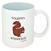 Funny Guy Mugs Squirrel Whisperer Ceramic Coffee Mug, White, 11-Ounce