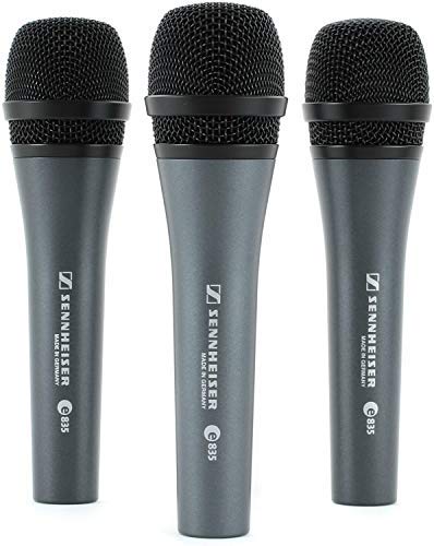 Sennheiser E835 Microphone, Pack of 3