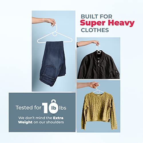Neaties Super Heavy Duty Plastic Hangers Made in USA with Accessory