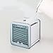 Simfonio Arctic Air Portable Air Conditioner, Mini Air Conditioner Fan 3 in 1 USB Air Cooler Personal Air Purifier Humidifier with 7 Colors LED Lights Cooling Desktop Fan for Home Office Bedroom