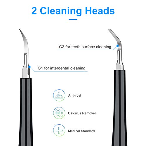 CESTBON Electric Dental Calculus Remover, High Frequency Vibration Rechargeable Teeth Cleaning