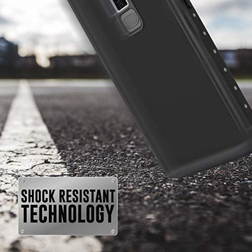 for Samsung Galaxy S9 Waterproof Case, Shock Proof Dust Proof Snow Proof Dirt Proof Phone Case Full Sealed IP68 Underwater (Black)