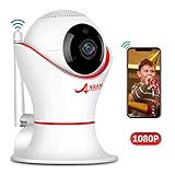 HD 1080P 360 Home Wireless Security Dome IP Camera with 3D Navigation Panorama View Night Vision Two-Way Audio, Motion Detection, 2.4Ghz Indoor Surveillance for Home, Baby, Elder, Pet