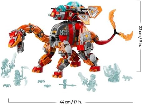 DREAMZzz 2in1 Dinossauro Jato - Figura de Dinossauro de Brinquedo Transformável Estegosauro Blindado com 4 Minifiguras e 2 Criaturas do Tesouro - Presente para Crianças 9+ Anos - 71514