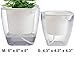 ALIN Flower pots Indoor or Outdoor, Succulent Pots, Self Watering Planter, Self Watering Pot 5